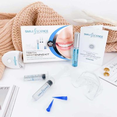 Professional Teeth Whitening Kit LED Light Activated